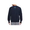Nike Round Neck Letter Print Pullover Long Sleeve Sweatshirt Men Tops Blue FD9744-410