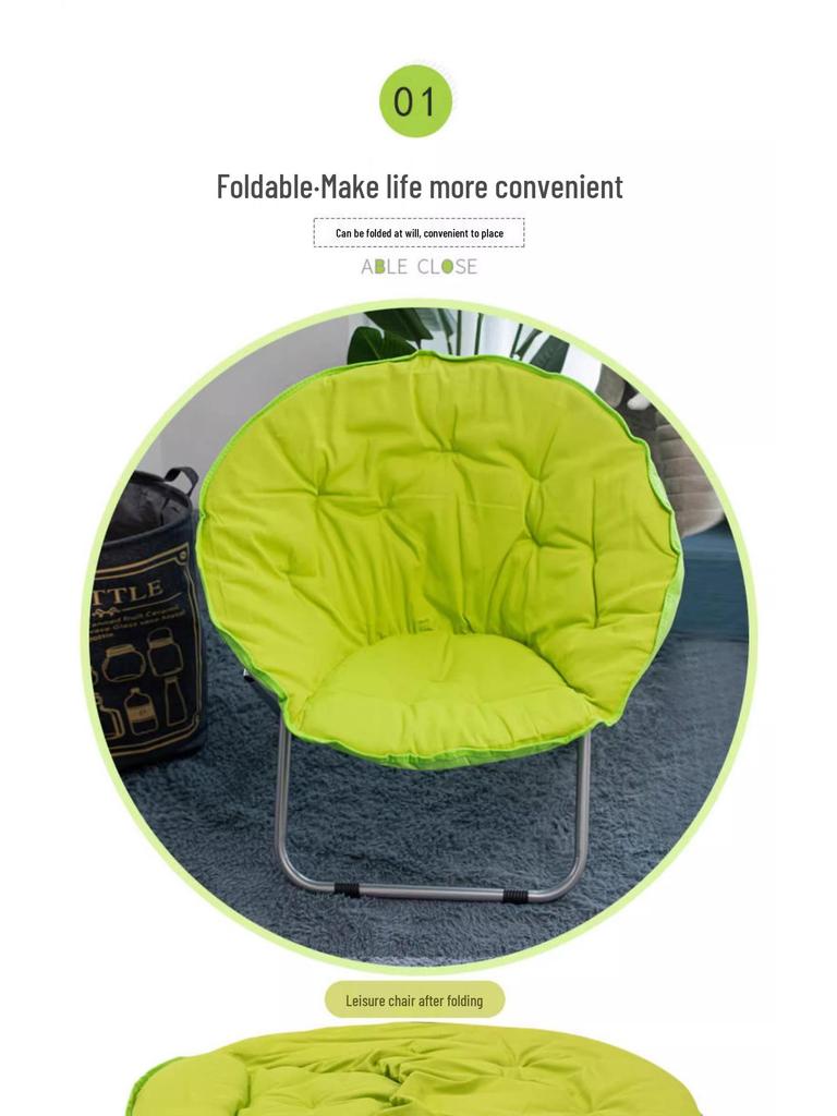 Składane krzesło rozkładane Moon - Idealne na balkon, do sypialni lub na przerwy obiadowe.