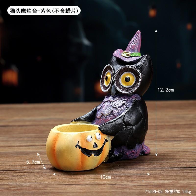 Halloween Skull Candlestick Creative Ghost Hand Ornament Ghost Festival Arrangement Props Horror Atmosphere Skull Candlestick