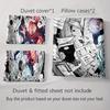 Anime action scene Bedding Duvet cover sets Duvet covers Pillowcases gifts (1 * Duvet Cover 2 * Pillowcases, without duvet insert)