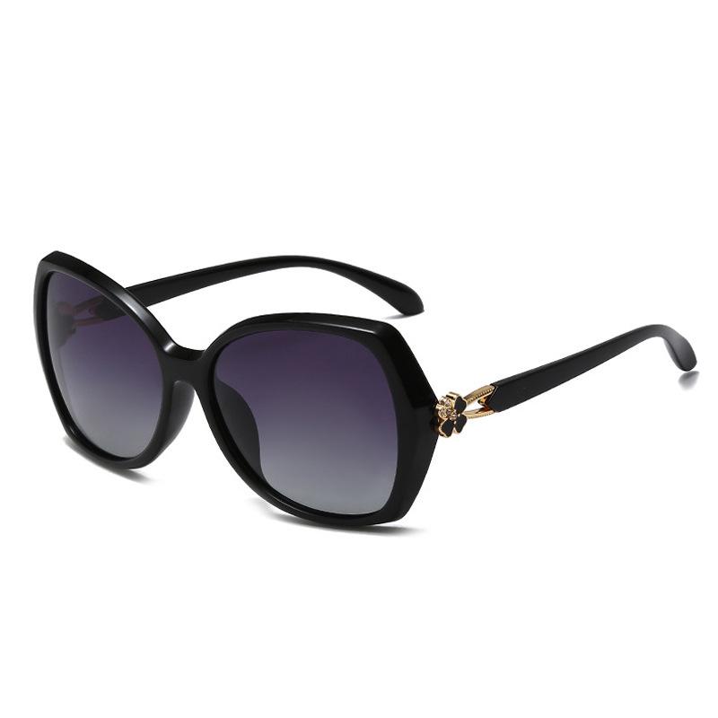 

2025 Модные женские поляризованные металлические солнцезащитные очки Четырехлистный клевер