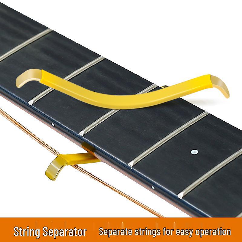 Professional Guitar Fretboard Maintenance Set: String Separator, Polishing Sandpaper, Shim Repair Tools