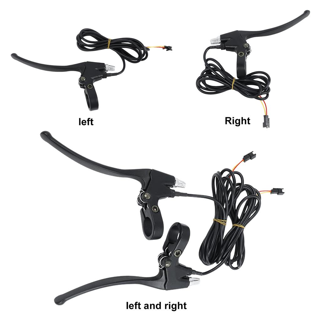 Electric Bike Brake Handlebar Cut-off Switch 1.7m Cable SM Plug Return Universal Scooter Lever