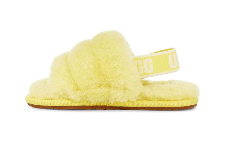UGG FLUFF YEAH Kids Sandals Pre School 1098579T-LEMA 28.5