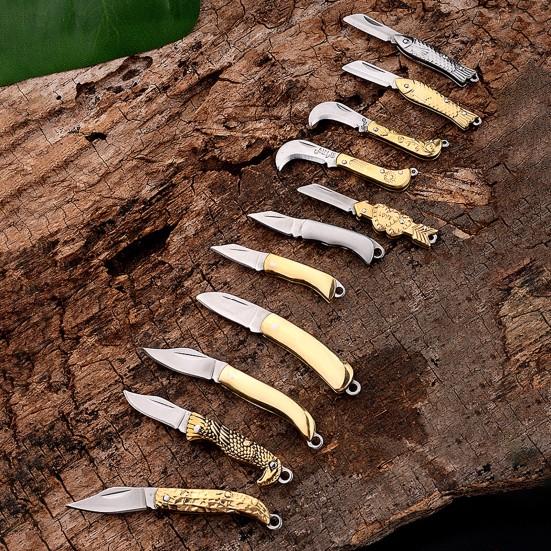 Mini cuțit de buzunar ascuțit, practic, pliabil, cu duritate ridicată