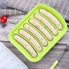 Sausage Maker Mould 6 Grids Silicone Diy Ham Dog Making Moulds With Lid Kitchen Household Sausages Cake Baking Tools Molds
