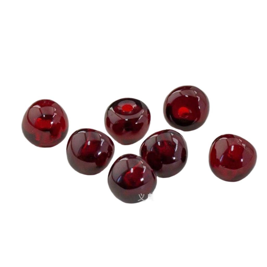 

3D Rainier Cherry Acrylic DIY Jewelry Accessory: Keychain & Bag Charm 14mm Multicolor Coated Pearl