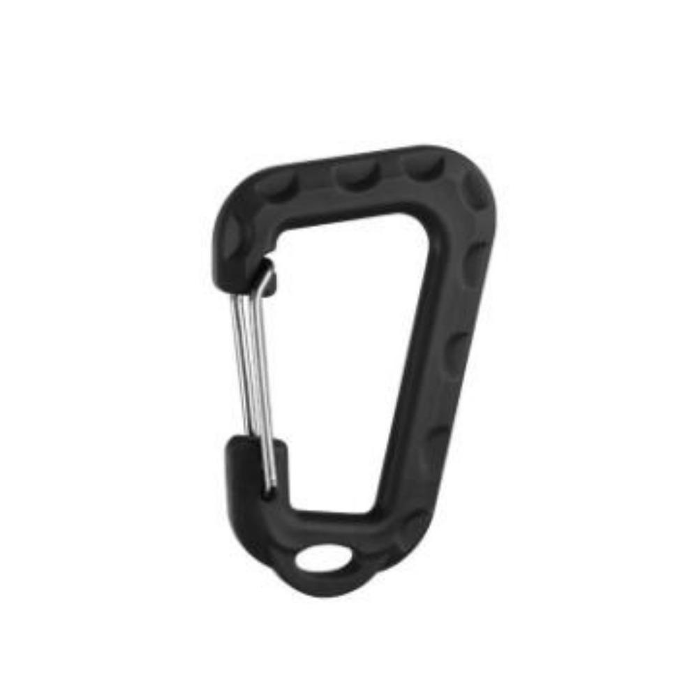 Lightweight Outdoor Climbing Buckle 9*5.7cm Canopy Rope D-shaped Buckle  Camping Gear Accessories чёрный