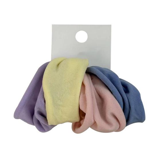 4Pcs Hair Rope Thickened Widened High Elastic Hair Ties Solid Color Ponytail Holders Soft Hair Accessories