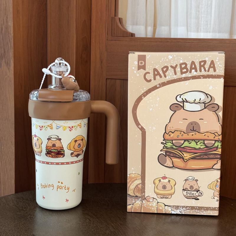 Dilabear Portable Insulated Straw Water Bottle