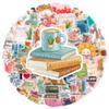 10/25/50pcs Books Graffiti Reading Stickers for DIY Scrapbook Stationery Suitcase Water Bottle Phone Laptop Guitar Toy