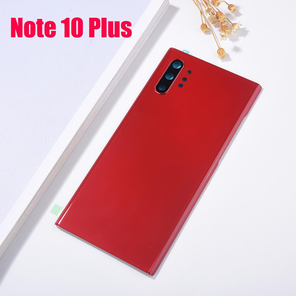 For Samsung Galaxy Note 10 Plus N975 N975F Note 10 N970 N970F Glass Back Battery Housing Cover Rear Door Cover Note 10 10+