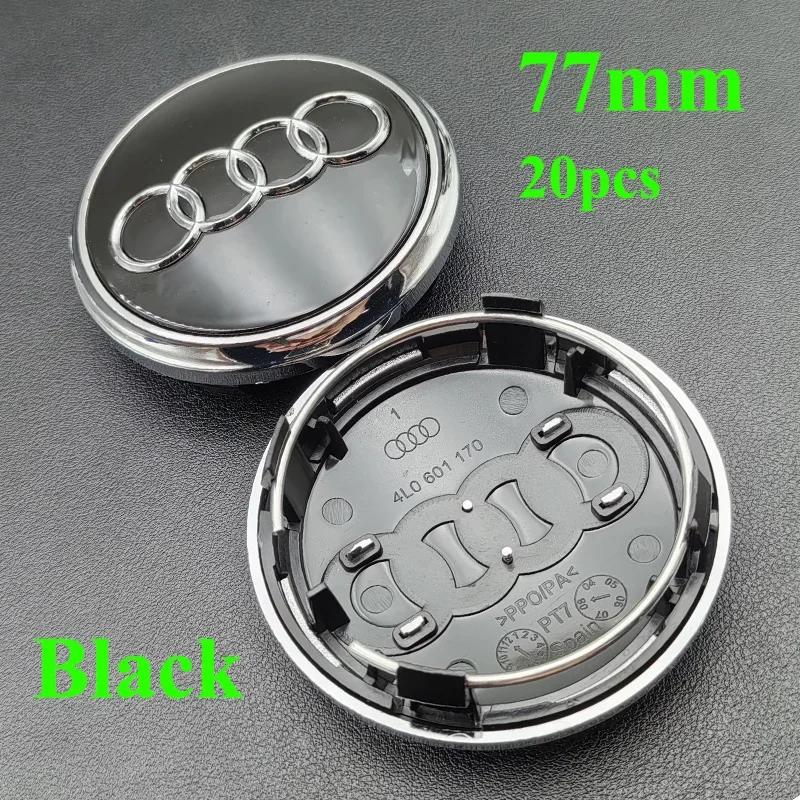 Hub Caps Hot New For Audi 20Pcs 60mm 61mm 68mm 69mm 77mm Audi Hub Caps Car Wheel Center Caps For Audi A1 A2 A3 A4 A5 A6 A7 A