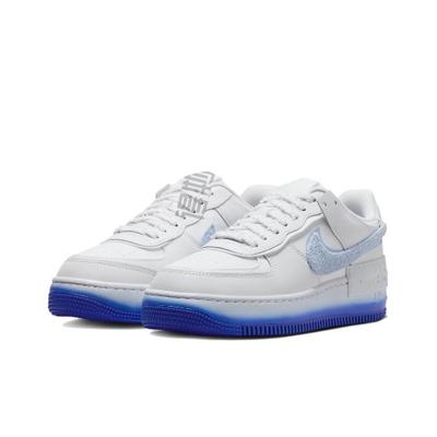 Damen Air Force 1 Shadow Chenille Swoosh Blue Tint FJ4567-100