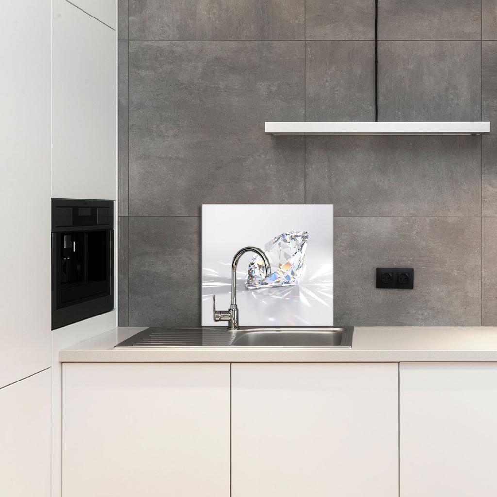 SZKLANY PANEL DO KUCHNI 65x60 Diament