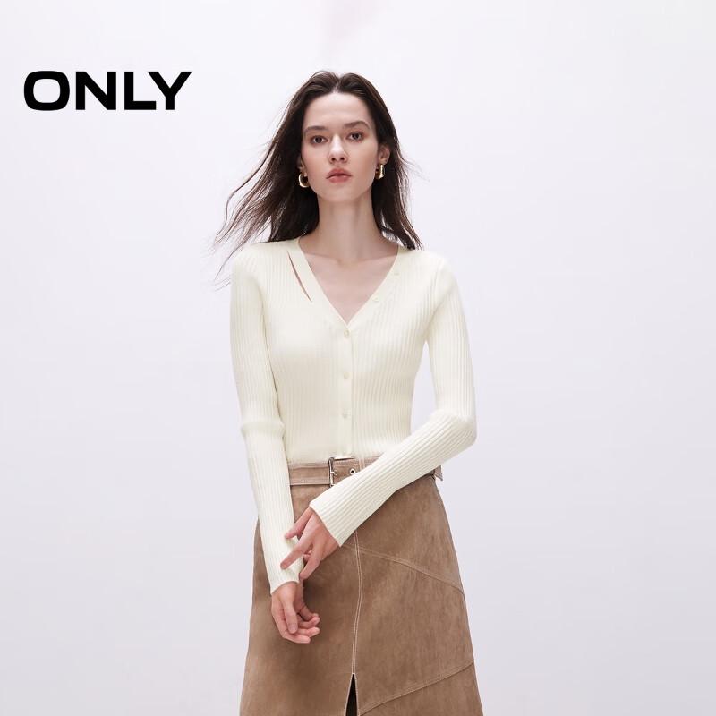 ONLY Women's V-Neck Slim-Fit Knit Sweater