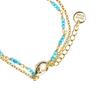 Bracelet - Luxenter - Zinli - Cristal Bleu - Finition or Jaune 18k - 16cm + 3cm D'extension