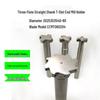 CCMT0602004 Three-Edged T-Slot Side Milling Cutter, 10MM Thick, Straight Shank, CNC-Compatible