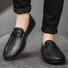 Men Slip On Driving Shoes Male Comfortable Loafers Leather Business Shoes Men Luxury Brand Flats Men Wedding Dress Shoes