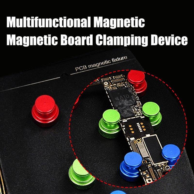 Efficient Metal PCB Clamp With Electromagnetic Pin For Secure Circuit Board Positioning And Soldering Electronics Repair