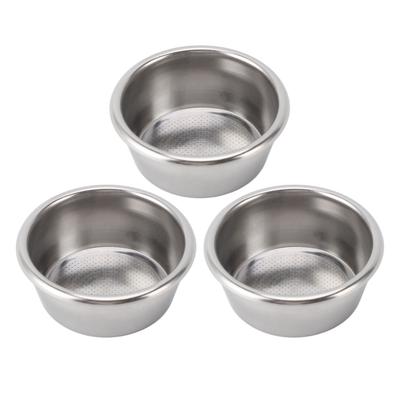 3 pezzi Portafiltro per caffè Cestello filtro in acciaio inox 2 tazze Singolo strato 54MM Portafiltro Cestello fo
