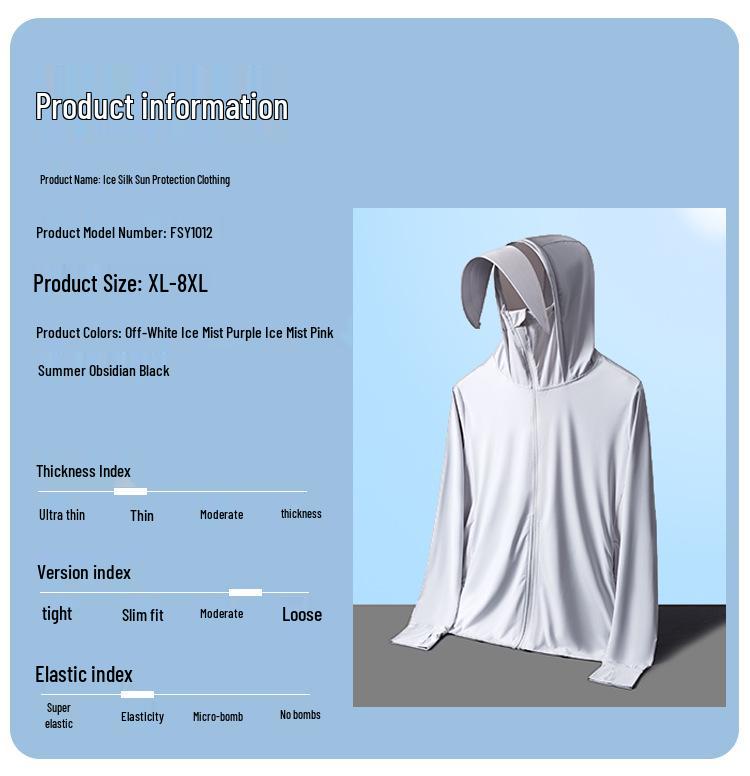 Women's Plus Size UV Protection Ice Silk Summer Jacket - 200 Jin Chubby MM Style
