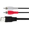 USB To 2RCA Composite Sound Video Converter Cable Accessories For Streaming Media Camcorder To PC/TV Sound Transfer 1.5m