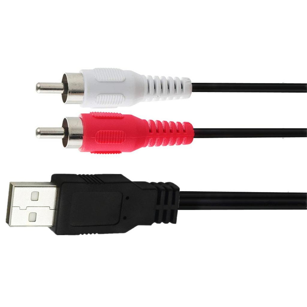 USB To 2RCA Composite Sound Video Converter Cable Accessories For Streaming Media Camcorder To PC/TV Sound Transfer 1.5m