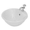 1:12 Dollhouse Bathroom Sink Hand Crafted Ceramic White Dollhouse Bathroom Sink for Dollhouse