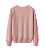 Soft, Skin-Friendly 100% Cashmere Knit Round Neck Cardigan, Single-Breasted Jacquard Commuter Top