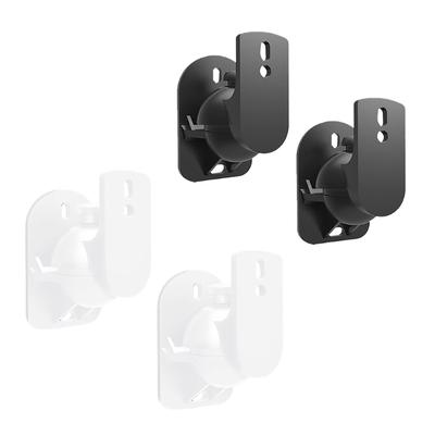 Suportes Universais Pequenos Satélite Surround para Teto 1 Conjunto Preto Suportes de Montagem na Parede para Soundbar e Caixas de Som