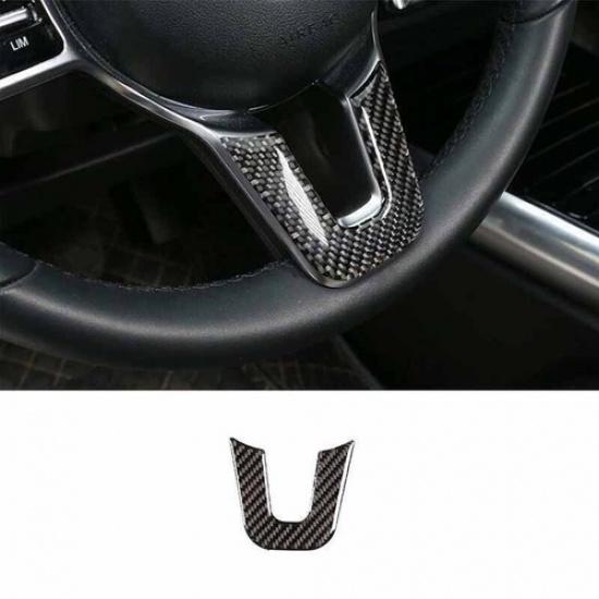 Real Carbon Fiber Car Steering Wheel Sheet Panel For Benz GLB -22 Cover Trim