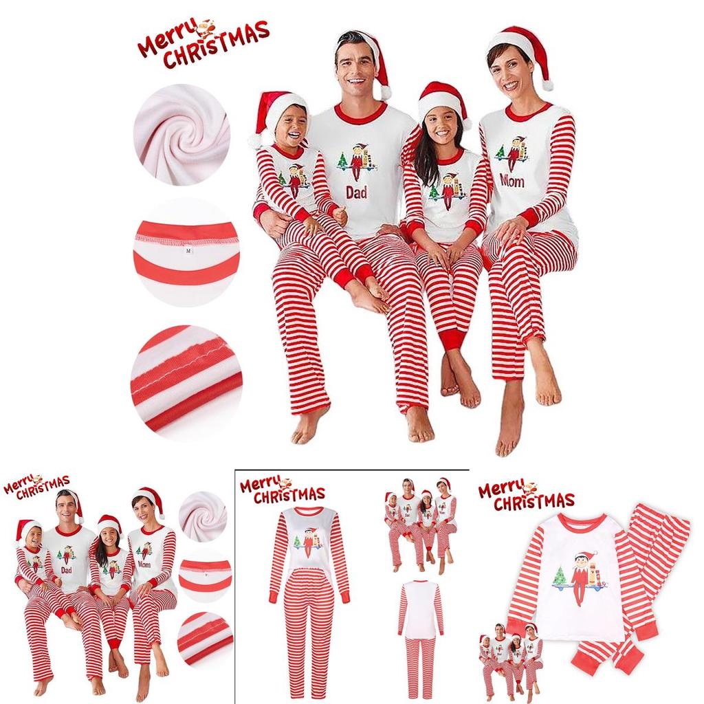 Superweicher Weihnachts-Schlafanzug für Kleinkind, Baby, Kinder, Langarm-Nachtwäsche, Weihnachtsgeschenk