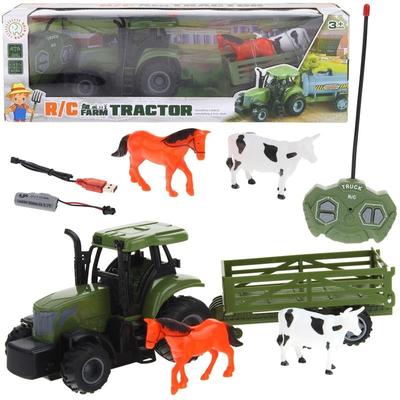 Remote Controlled Tractor Rc Farm Tractor With Trailer Toy For Children