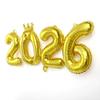2026 Crown Number Foil Balloons for New Year Eve Party Decoration Supplies Navidad Christmas 2025 Photo Props Gifts