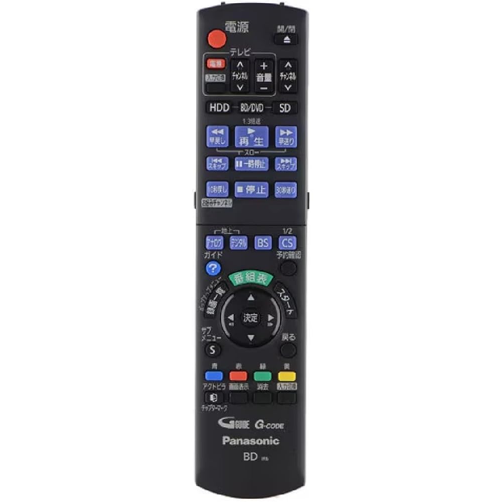 Panasonic Blu-ray Disc Recorder Remote Control N2QAYB000554