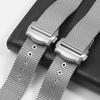 New Milan Mesh Watchband For Omega Seamaster 300 007 Strap Observatory Double Snap Buckle High Quality Bracelet Wristband 20mm