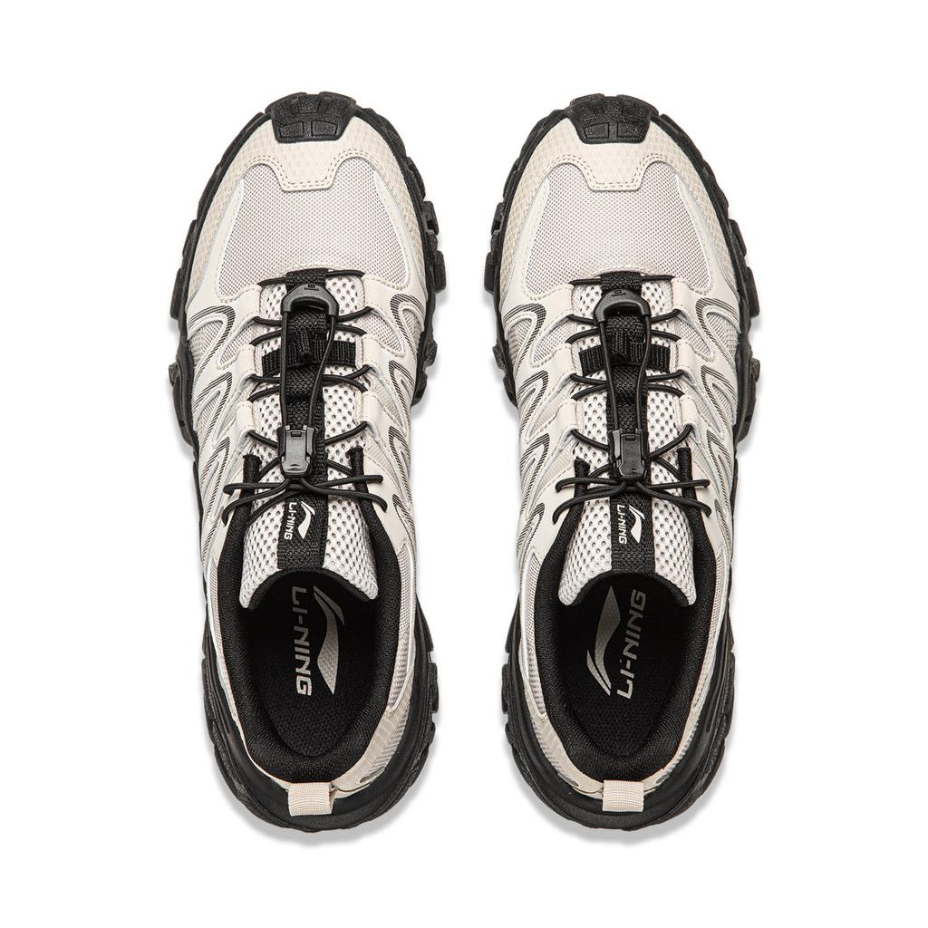 Li Ning Sand Dune Cushioning Slip Resistant Abrasion Resistant Support Height Increasing Low top Outdoor Shoes Men's AGCW093-4
