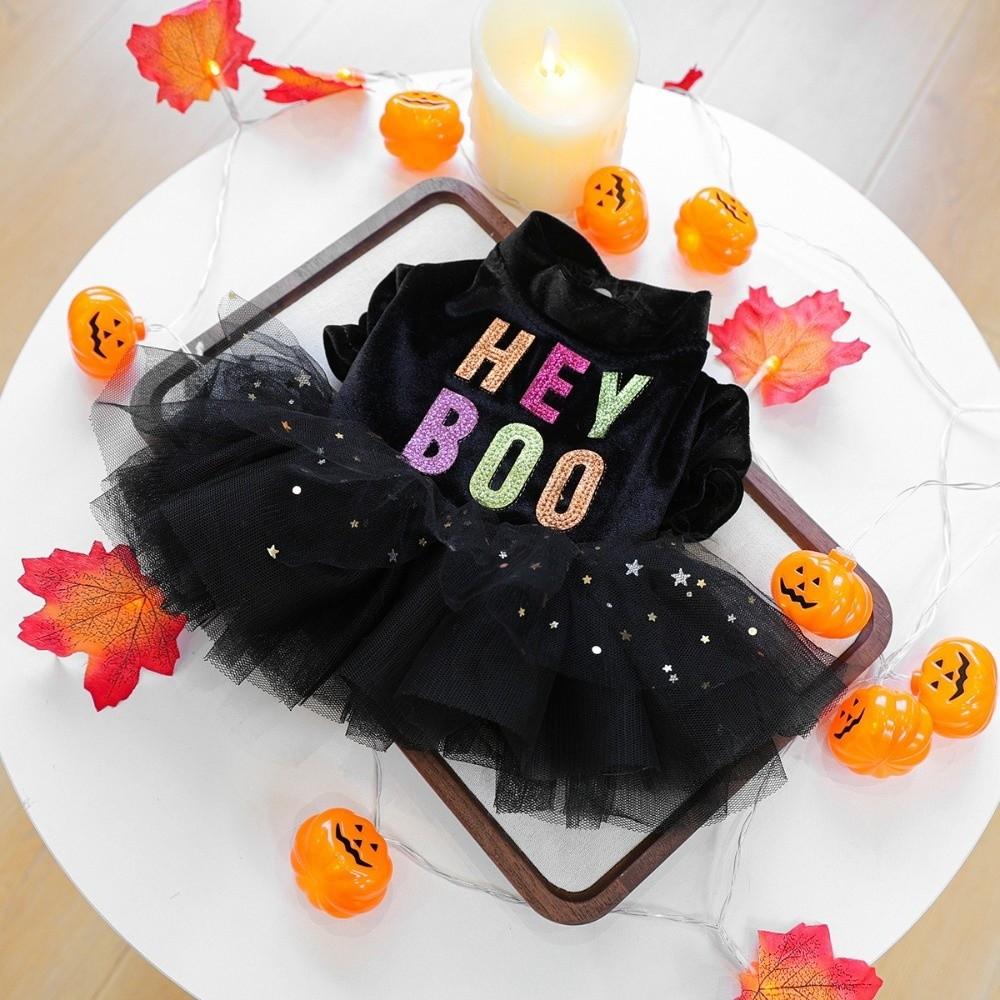 Comfortable Dog Halloween Dress Soft Dog Lace Skirt Fashion Dog Pullover  Party