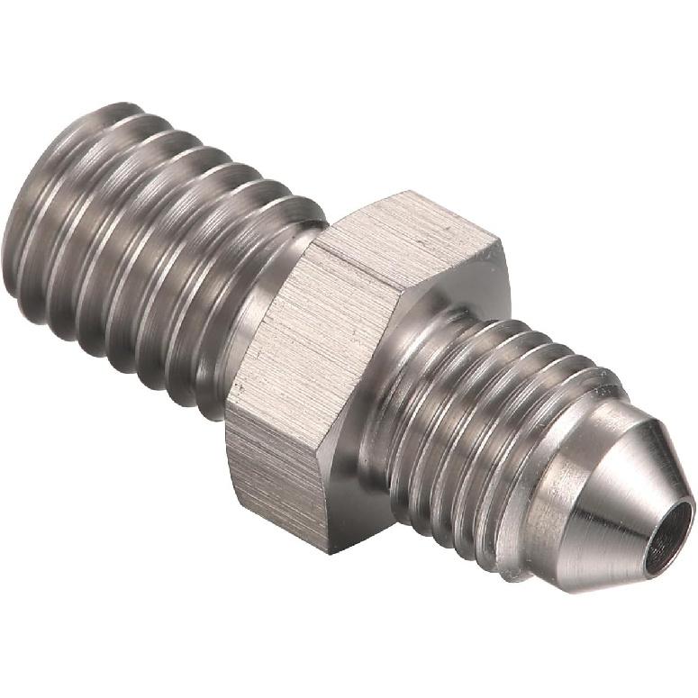 3AN Male to M10x1.0 Male Stainless Steel Brake Fitting Adapter Connector