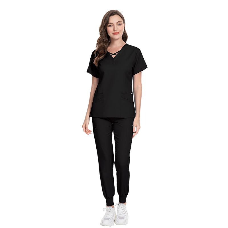 Doctor's Handwashing Suit: High-End Elastic Nurse Uniform with Embroidered Logo for Operating Rooms & Beauty Salons