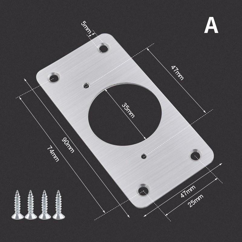 Stainless Steel Cabinet Door Hinge Repair Plate Fixing Plate Cabinet Door Damage Repair Reinforcement Hinge Repair Accessories