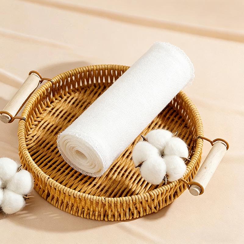 Class A Breathable Pure Cotton Baby Gauze Diaper - Washable, Skin-Friendly, Double Layer Swaddle for Newborns, Pure White.