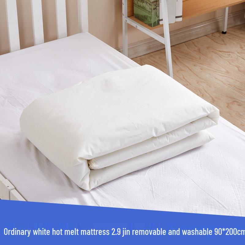Army Green Student Dormitory Mattress with White Hot Melt Cotton for Military Training