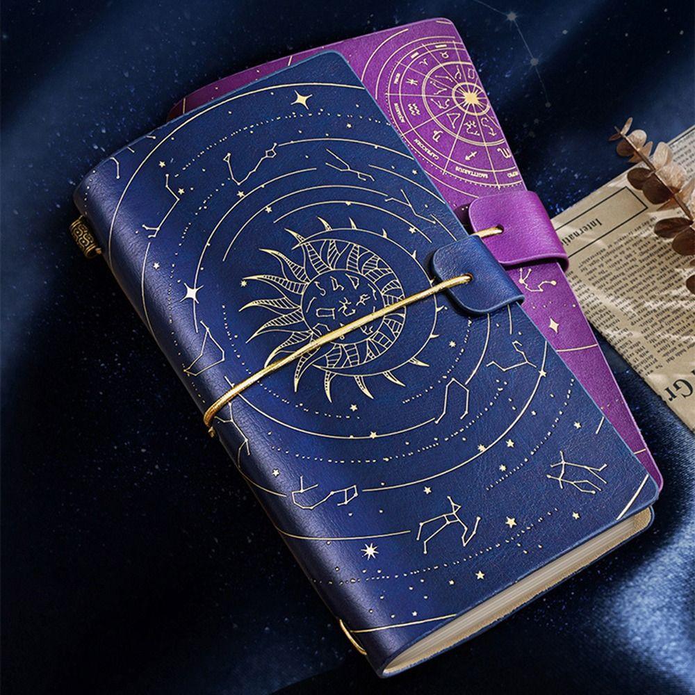 Retro Starry Sky Notebook 192 Page Diary Handbooks Journaling A6 Personal Notepad  Gift