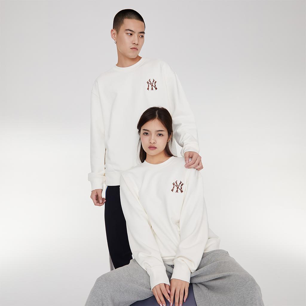 New MLB New York Yankees Sweatshirt Unisex White 3AMTM1234-50CRS