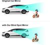 Lot de 2 rétroviseurs de voiture grand angle pour angle mort - Réglables à 360 °, sans cadre HD, améliorent la visibilité arrière et réduisent les angles morts pour une conduite sûre