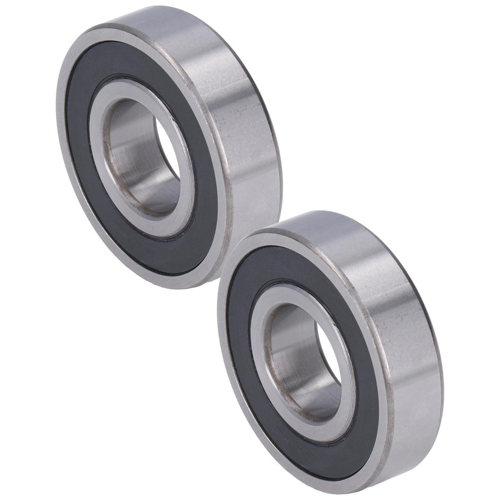 2Pcs Deep Grooves Ball Bearings Rubber Sealed Bearing for Relatively Stable Linear Motion Equipment