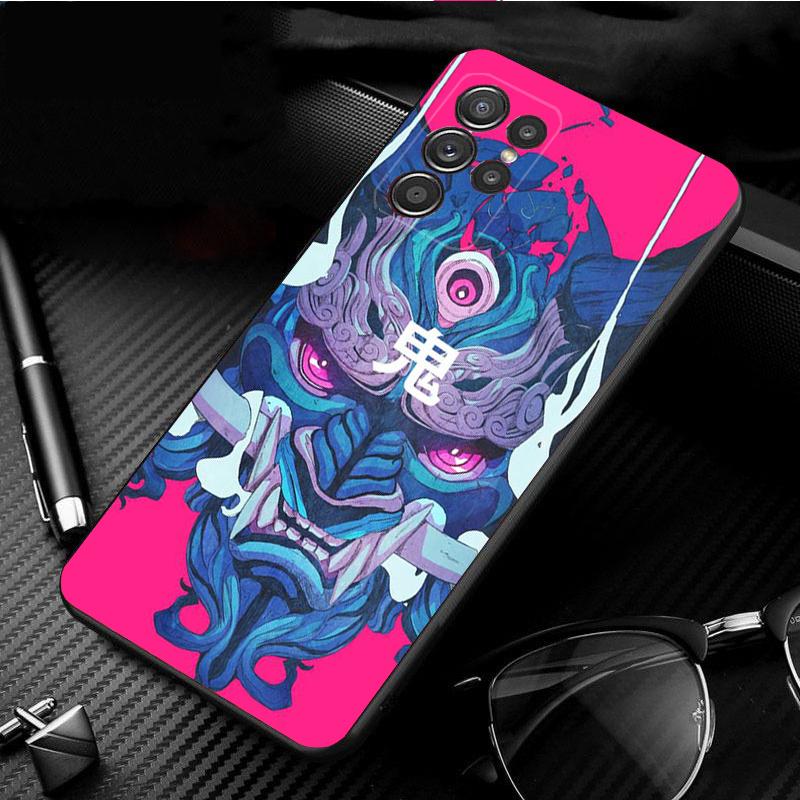 

Phone Case for Samsung S26 S25 S24 S23 S22 Ultra S23 S22 S25 Plus S24 FE S26Edge Japanese Samurai Oni Mask S25Plus
