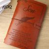Faux Leather Diary Journal Notebook Loose-Leaf Refillable Cover with Elastic Flexible Writing